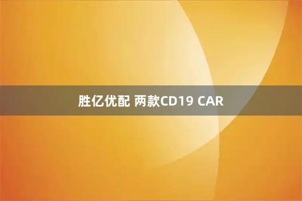 胜亿优配 两款CD19 CAR